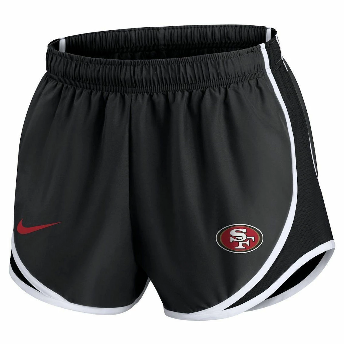 Nike Women's Charcoal San Francisco 49ers Plus Size Logo Performance Tempo Shorts 5 Nike Women's Charcoal San Francisco 49ers Plus Size Logo Performance Tempo Shorts - Image 3