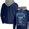 Staple Men's NFL X Navy Tennessee Titans Throwback Vintage Wash Pullover Hoodie