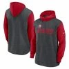 Nike Men's Heathered Charcoal/Scarlet San Francisco 49ers Surrey Legacy Pullover Hoodie -Fanatics DSCO1151350887 4135