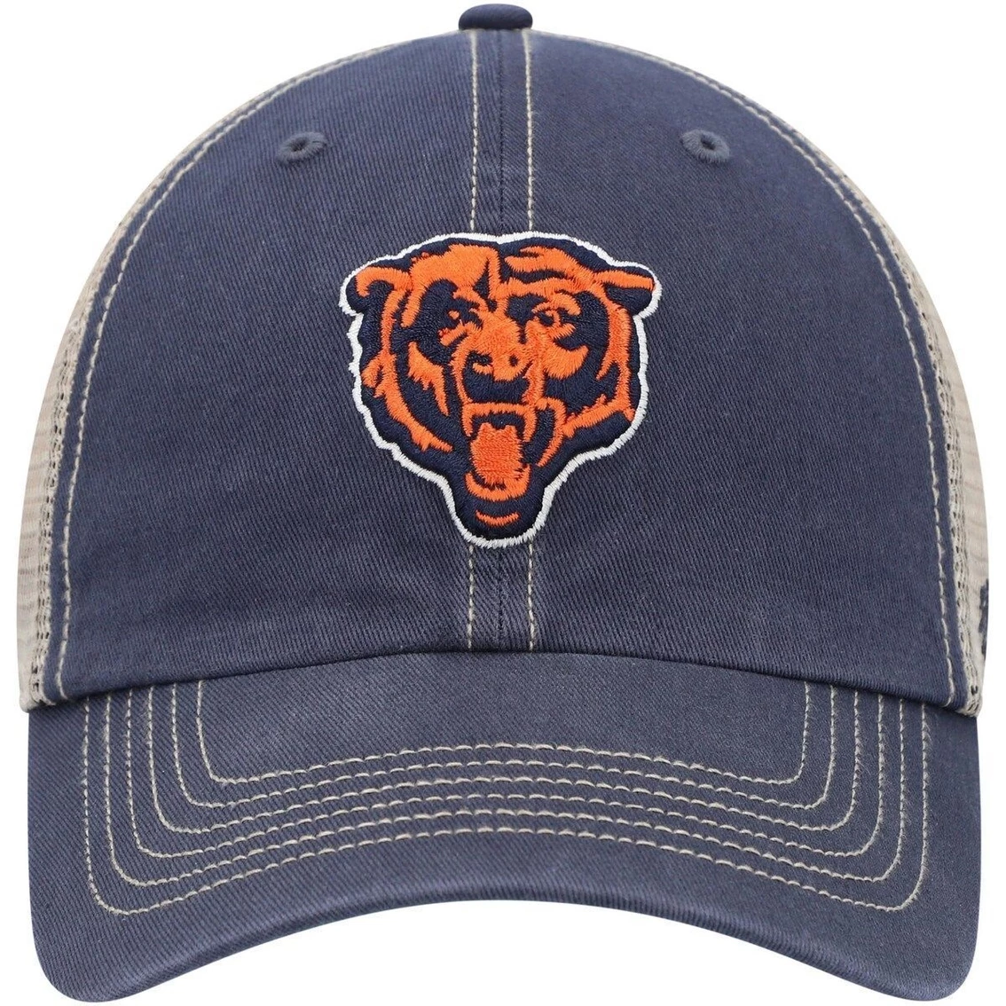 Men's '47 Navy/Natural Chicago Bears Trawler Trucker Clean Up Snapback Hat 5 Men's '47 Navy/Natural Chicago Bears Trawler Trucker Clean Up Snapback Hat - Image 3