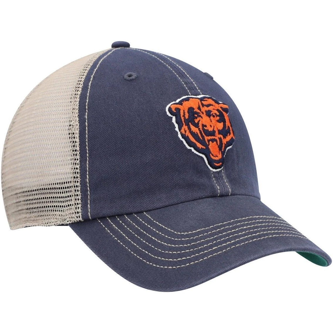 Men's '47 Navy/Natural Chicago Bears Trawler Trucker Clean Up Snapback Hat 6 Men's '47 Navy/Natural Chicago Bears Trawler Trucker Clean Up Snapback Hat - Image 4