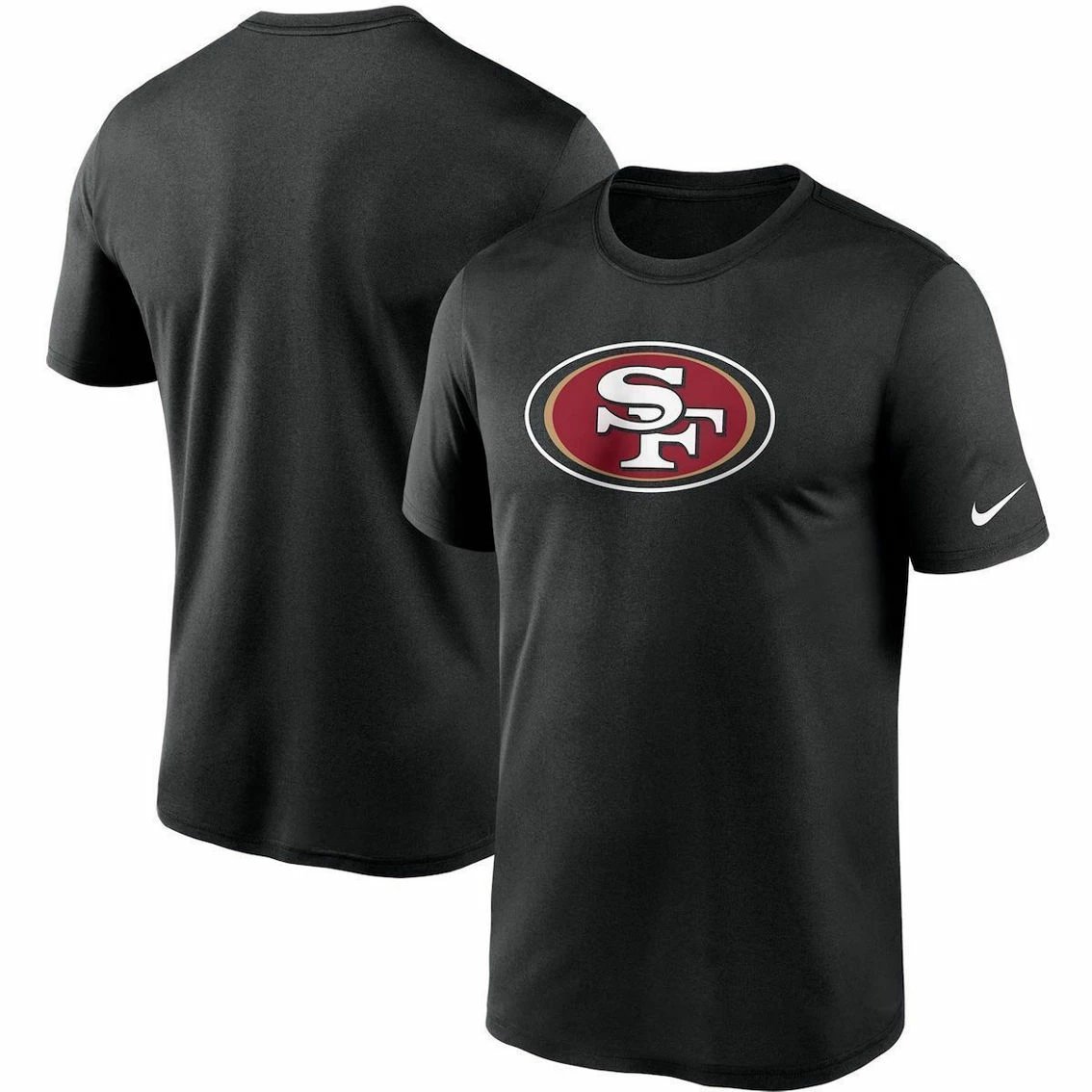 Nike Men's Black San Francisco 49ers Logo Essential Legend Performance T-Shirt 3 Nike Men's Black San Francisco 49ers Logo Essential Legend Performance T-Shirt