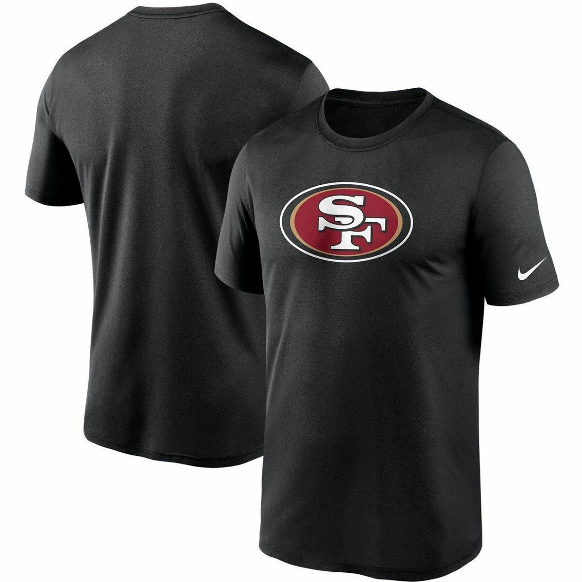Nike Men's Black San Francisco 49ers Logo Essential Legend Performance T-Shirt 4 Nike Men's Black San Francisco 49ers Logo Essential Legend Performance T-Shirt - Image 2