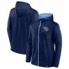 Fanatics Branded Men's Navy/Light Blue Tennessee Titans Ball Carrier Full-Zip Hoodie -Fanatics DSCO1151351724 1191