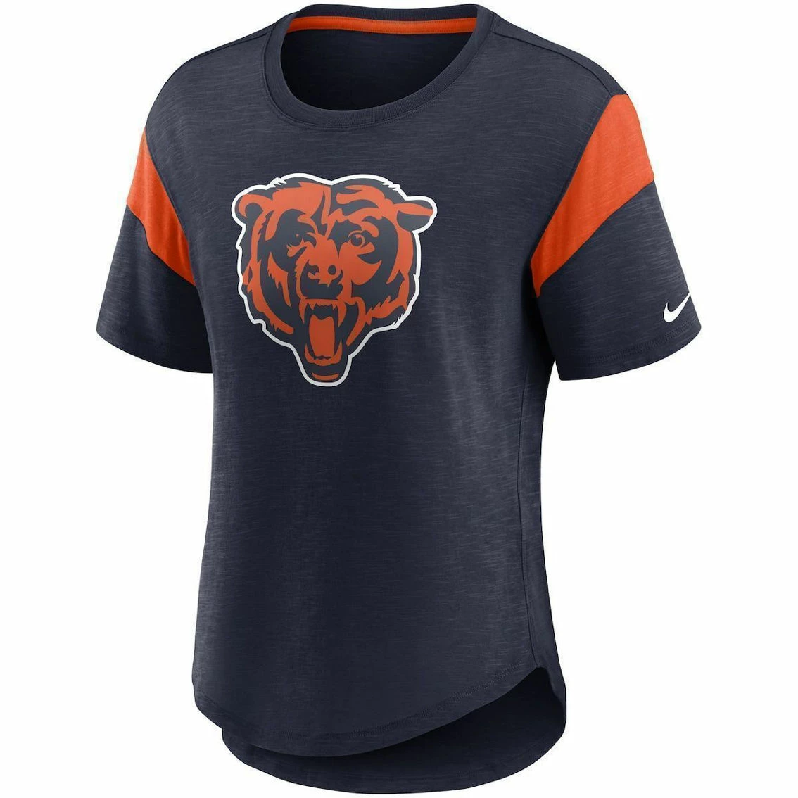 Nike Women's Heather Navy Chicago Bears Primary Logo Fashion Top 5 Nike Women's Heather Navy Chicago Bears Primary Logo Fashion Top - Image 3