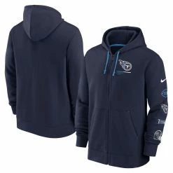 Nike Men's Navy Tennessee Titans Surrey Full-Zip Hoodie