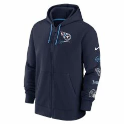 Nike Men's Navy Tennessee Titans Surrey Full-Zip Hoodie -Fanatics DSCO1151427799 1320 ALT2