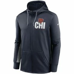 Nike Men's Navy/Gray Chicago Bears Mascot Performance Full-Zip Hoodie 8 Nike Men's Navy/Gray Chicago Bears Mascot Performance Full-Zip Hoodie -Fanatics DSCO1151428219 1320 ALT2
