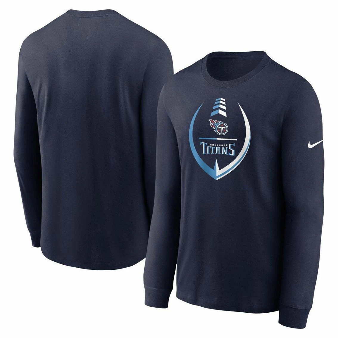 Nike Men's Navy Tennessee Titans Icon Legend Logo Performance Long Sleeve T-Shirt 4 Nike Men's Navy Tennessee Titans Icon Legend Logo Performance Long Sleeve T-Shirt - Image 2