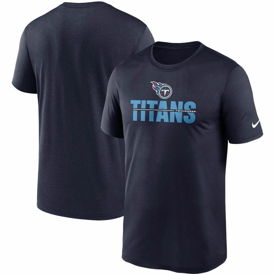 Nike Men's Navy Tennessee Titans Legend Microtype Performance T-Shirt 3 Nike Men's Navy Tennessee Titans Legend Microtype Performance T-Shirt