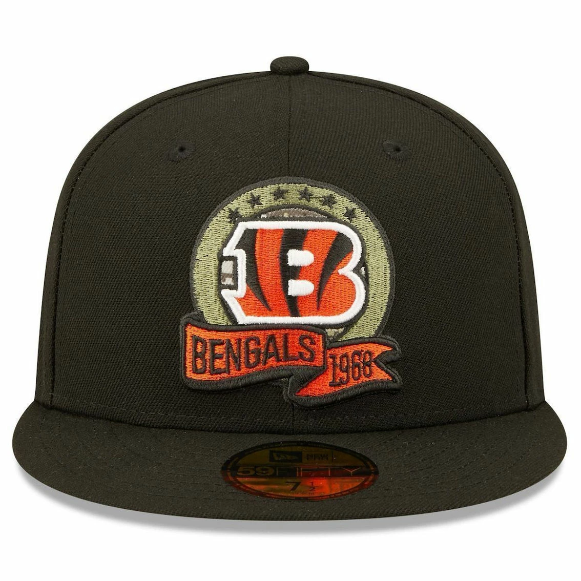 New Era Men's Black Cincinnati Bengals 2022 Salute To Service 59FIFTY Fitted Hat 5 New Era Men's Black Cincinnati Bengals 2022 Salute To Service 59FIFTY Fitted Hat - Image 3