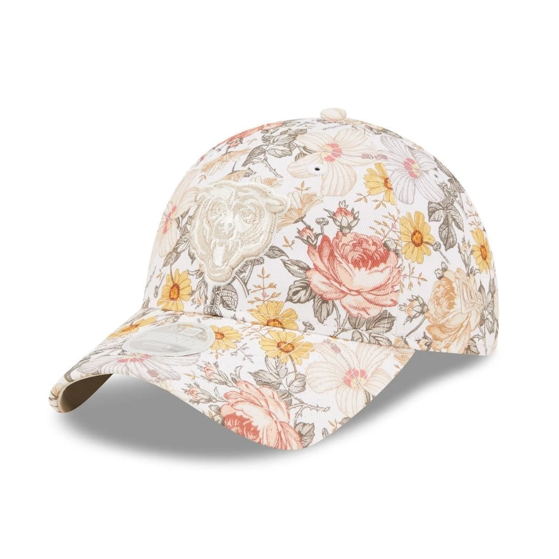 New Era Women's Cream Chicago Bears Bloom 9TWENTY Adjustable Hat 3 New Era Women's Cream Chicago Bears Bloom 9TWENTY Adjustable Hat
