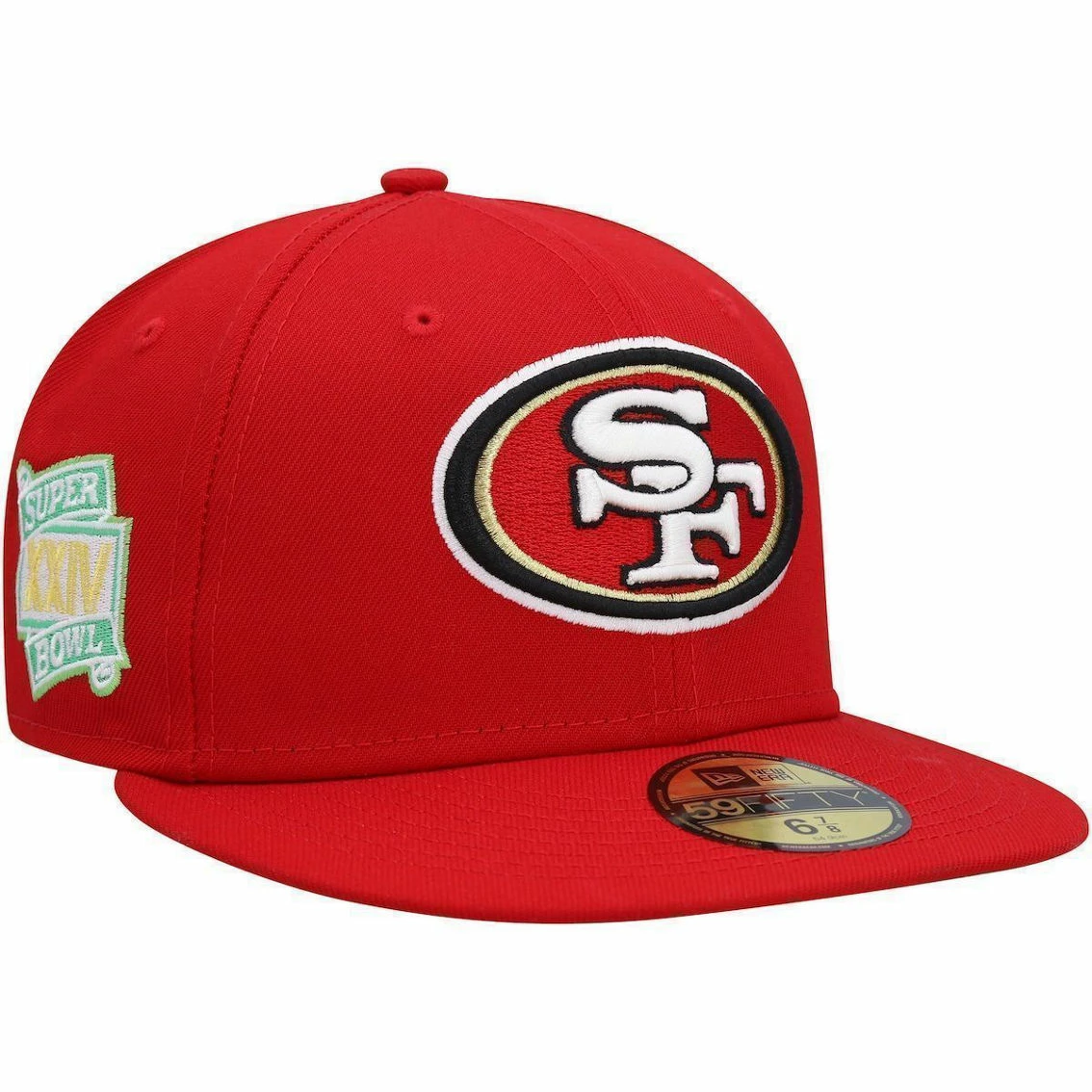 New Era Men's Scarlet San Francisco 49ers Citrus Pop 59FIFTY Fitted Hat 3 New Era Men's Scarlet San Francisco 49ers Citrus Pop 59FIFTY Fitted Hat