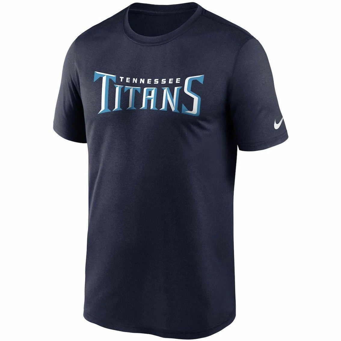Nike Men's Navy Tennessee Titans Wordmark Legend Performance T-Shirt 5 Nike Men's Navy Tennessee Titans Wordmark Legend Performance T-Shirt - Image 3
