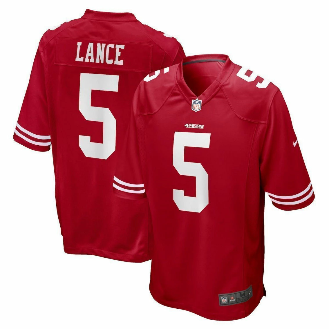 Nike Youth Trey Lance Scarlet San Francisco 49ers Player Game Jersey 4 Nike Youth Trey Lance Scarlet San Francisco 49ers Player Game Jersey - Image 2