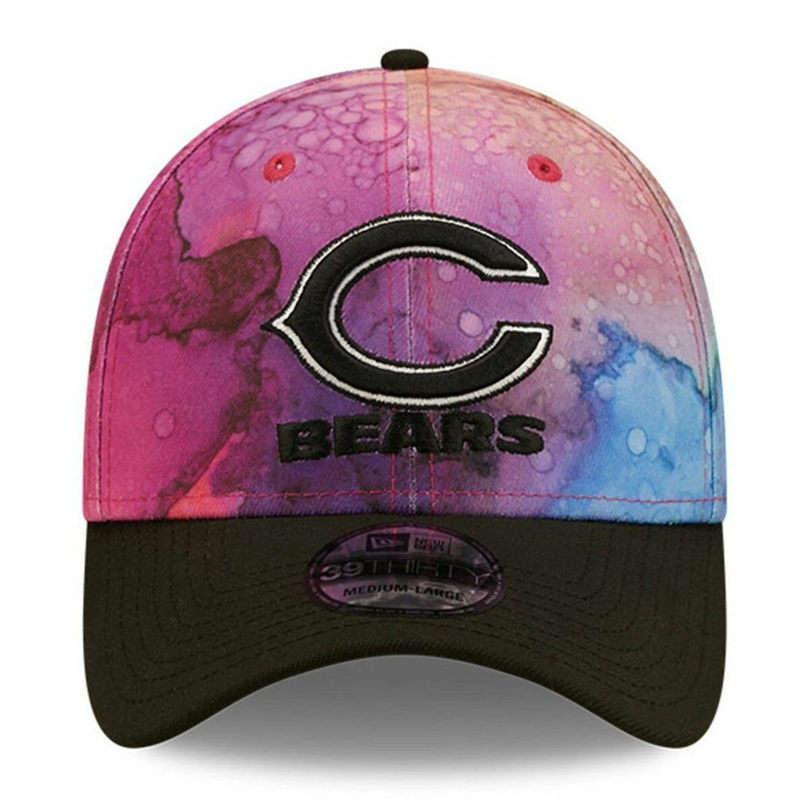 New Era Men's Pink/Black Chicago Bears 2022 NFL Crucial Catch 39THIRTY Flex Hat 5 New Era Men's Pink/Black Chicago Bears 2022 NFL Crucial Catch 39THIRTY Flex Hat - Image 3