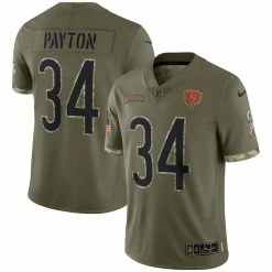 Nike Men's Walter Payton Olive Chicago Bears 2022 Salute To Service Retired Player Limited Jersey