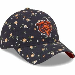 New Era Women's Navy Chicago Bears Floral 9TWENTY Adjustable Hat -Fanatics DSCO1151453858 1320 ALT3