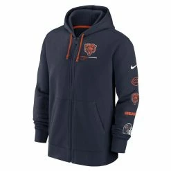 Men's Nike Navy Chicago Bears Surrey Full-Zip Hoodie 8 Men's Nike Navy Chicago Bears Surrey Full-Zip Hoodie -Fanatics DSCO1151453876 1320 ALT2