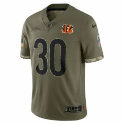 Nike Men's Jessie Bates III Olive Cincinnati Bengals 2022 Salute To Service Limited Jersey -Fanatics DSCO1151478401 2068 ALT2