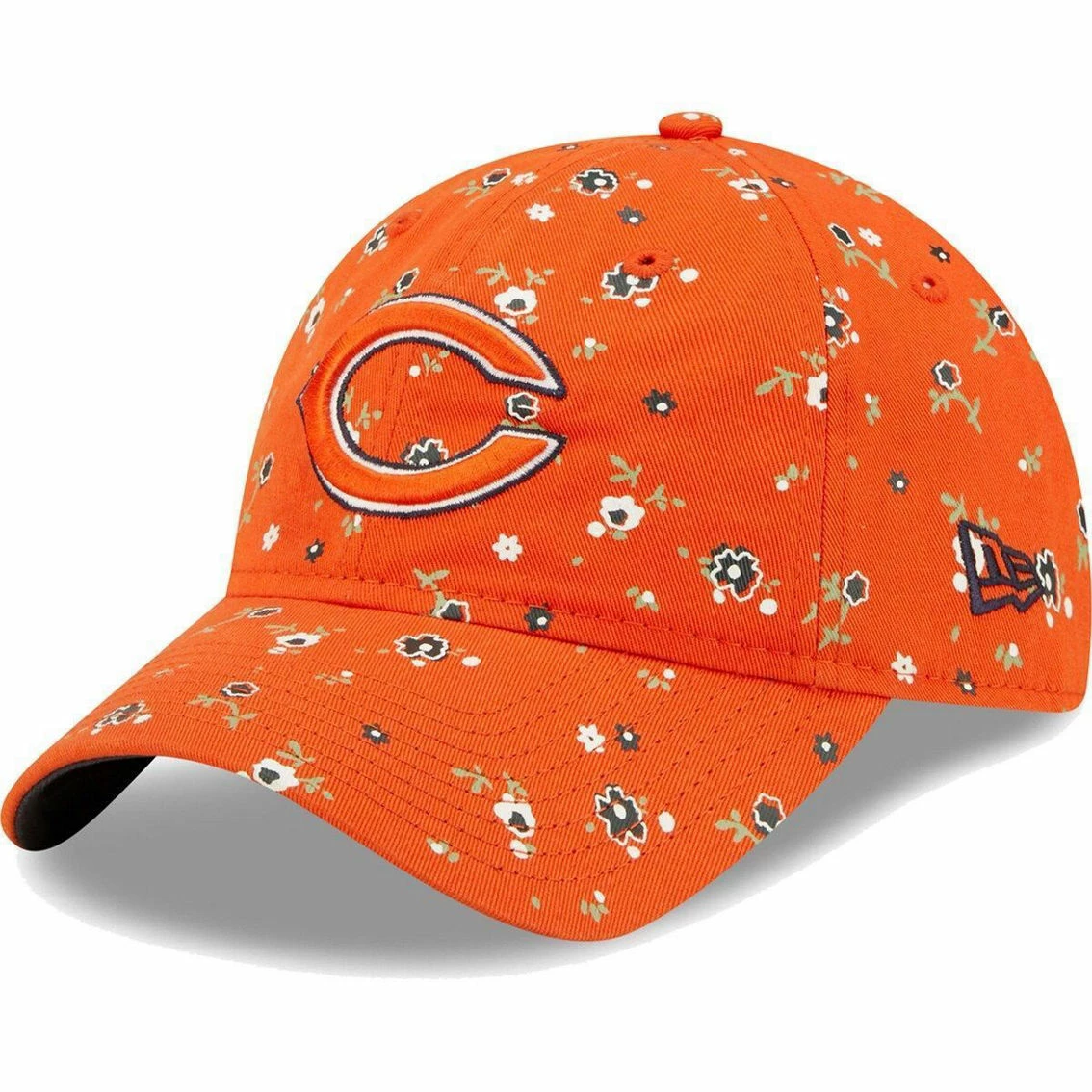 New Era Women's Orange Chicago Bears Floral 9TWENTY Adjustable Hat 3 New Era Women's Orange Chicago Bears Floral 9TWENTY Adjustable Hat
