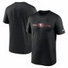 Nike Men's Black San Francisco 49ers Horizontal Lockup Legend Performance T-Shirt -Fanatics DSCO1151839631 1007