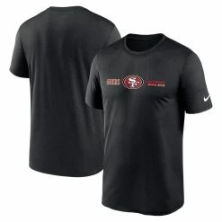 Nike Men's Black San Francisco 49ers Horizontal Lockup Legend Performance T-Shirt