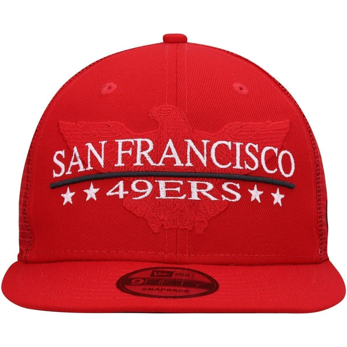 New Era Men's Scarlet San Francisco 49ers Totem 9FIFTY Snapback Hat 5 New Era Men's Scarlet San Francisco 49ers Totem 9FIFTY Snapback Hat - Image 3