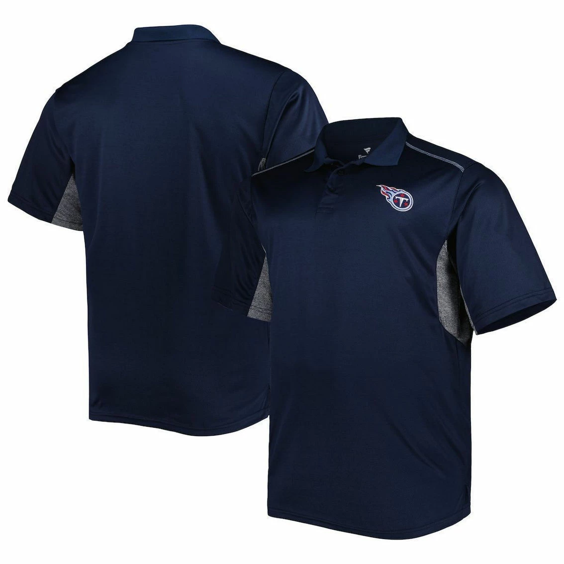 Profile Men's Navy Tennessee Titans Big & Tall Team Color Polo 3 Profile Men's Navy Tennessee Titans Big & Tall Team Color Polo