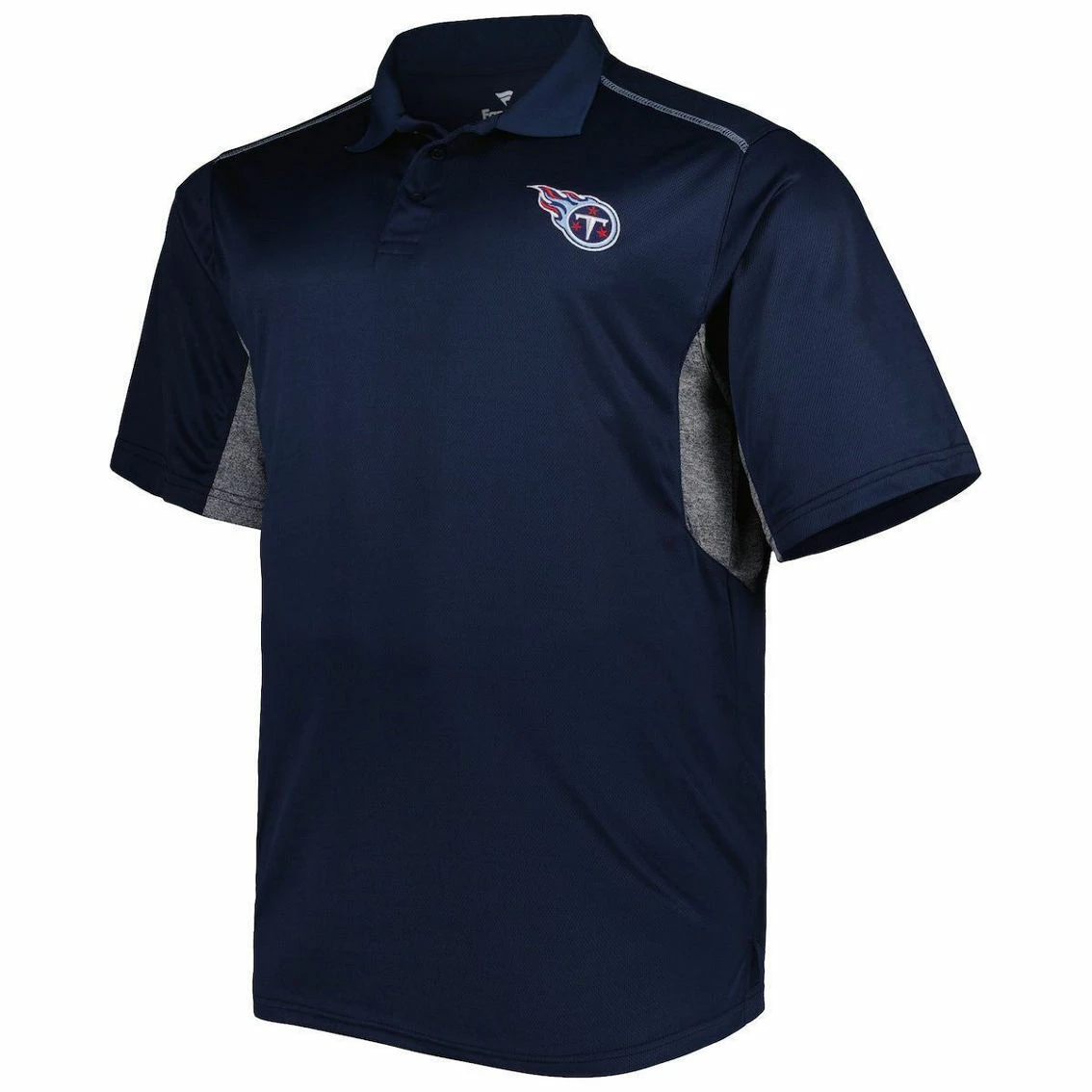 Profile Men's Navy Tennessee Titans Big & Tall Team Color Polo 5 Profile Men's Navy Tennessee Titans Big & Tall Team Color Polo - Image 3