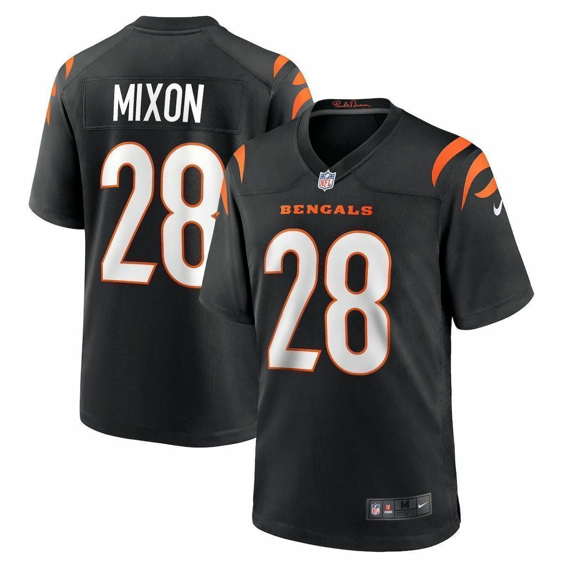 Men's Nike Joe Mixon Black Cincinnati Bengals Player Game Jersey 4 Men's Nike Joe Mixon Black Cincinnati Bengals Player Game Jersey - Image 2