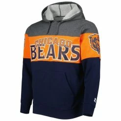 Starter Men's Navy/Heather Charcoal Chicago Bears Extreme Pullover Hoodie 8 Starter Men's Navy/Heather Charcoal Chicago Bears Extreme Pullover Hoodie -Fanatics DSCO1151957723 4135 ALT2