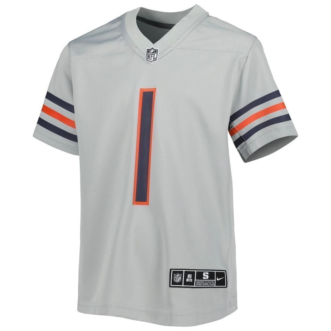 Nike Youth Justin Fields Gray Chicago Bears Inverted Game Jersey 5 Nike Youth Justin Fields Gray Chicago Bears Inverted Game Jersey - Image 3