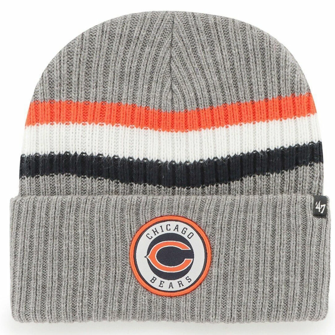 '47 Men's Gray Chicago Bears Highline Cuffed Knit Hat 4 '47 Men's Gray Chicago Bears Highline Cuffed Knit Hat - Image 2