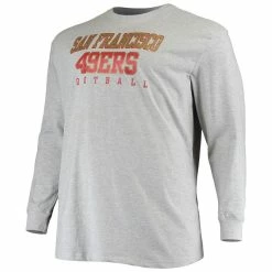 Fanatics Branded Men's Heathered Gray San Francisco 49ers Big & Tall Practice Long Sleeve T-Shirt 8 Fanatics Branded Men's Heathered Gray San Francisco 49ers Big & Tall Practice Long Sleeve T-Shirt -Fanatics DSCO1151957968 1927 ALT2