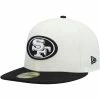 New Era Men's Cream/Black San Francisco 49ers Chrome Collection 59FIFTY Fitted Hat -Fanatics DSCO1151958019 6662