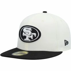 New Era Men's Cream/Black San Francisco 49ers Chrome Collection 59FIFTY Fitted Hat 7 New Era Men's Cream/Black San Francisco 49ers Chrome Collection 59FIFTY Fitted Hat -Fanatics DSCO1151958019 6662 ALT1