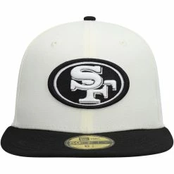 New Era Men's Cream/Black San Francisco 49ers Chrome Collection 59FIFTY Fitted Hat 8 New Era Men's Cream/Black San Francisco 49ers Chrome Collection 59FIFTY Fitted Hat -Fanatics DSCO1151958019 6662 ALT2