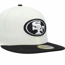 New Era Men's Cream/Black San Francisco 49ers Chrome Collection 59FIFTY Fitted Hat 9 New Era Men's Cream/Black San Francisco 49ers Chrome Collection 59FIFTY Fitted Hat -Fanatics DSCO1151958019 6662 ALT3