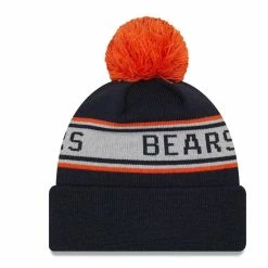 New Era Men's Navy Chicago Bears Repeat Cuffed Knit Hat With Pom 7 New Era Men's Navy Chicago Bears Repeat Cuffed Knit Hat With Pom -Fanatics DSCO1151958127 1320 ALT2