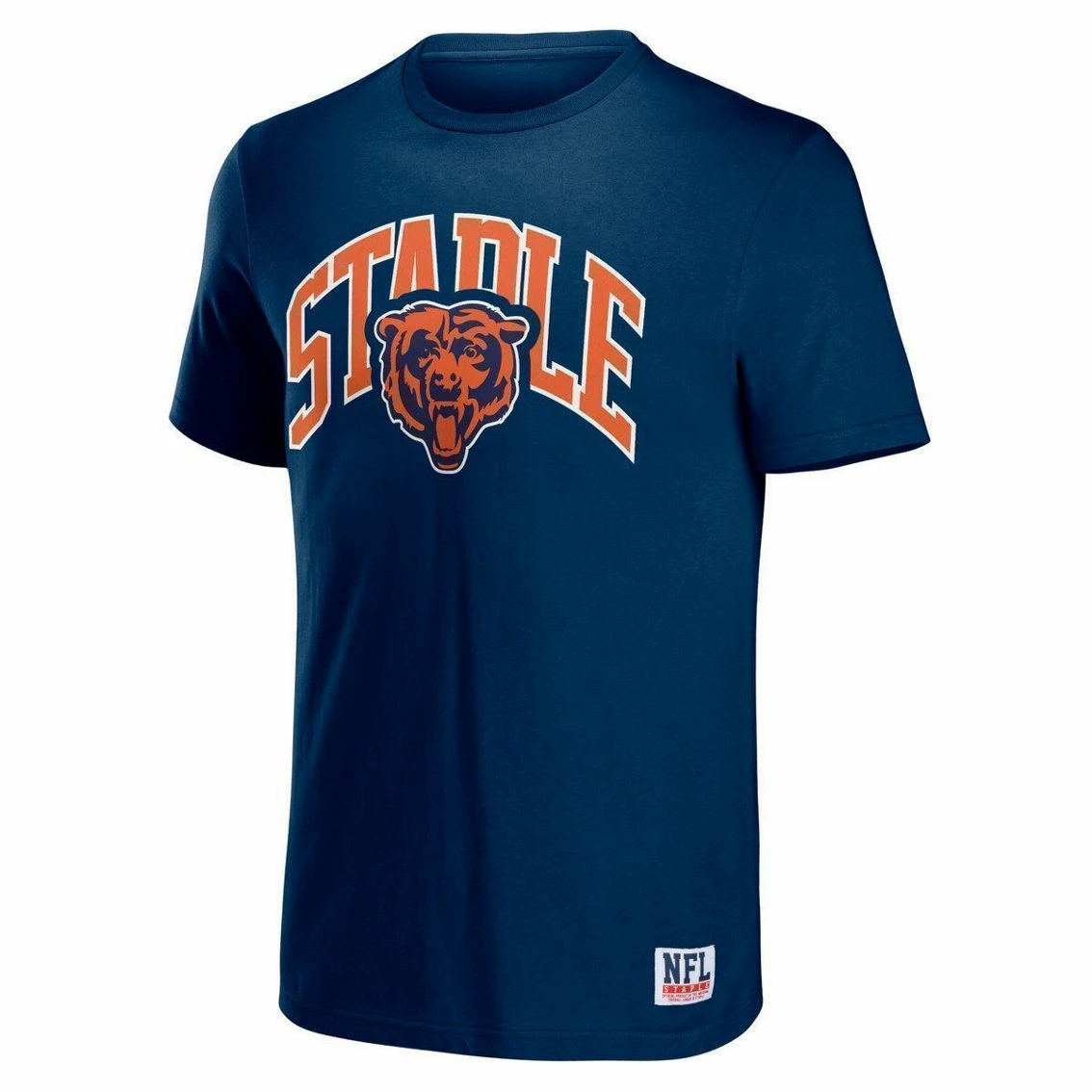 Staple Men's NFL X Navy Chicago Bears Logo Lockup T-Shirt 5 Staple Men's NFL X Navy Chicago Bears Logo Lockup T-Shirt - Image 3