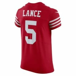 Nike Men's Trey Lance Scarlet San Francisco 49ers Vapor Elite Jersey -Fanatics DSCO1151958476 2946 ALT3