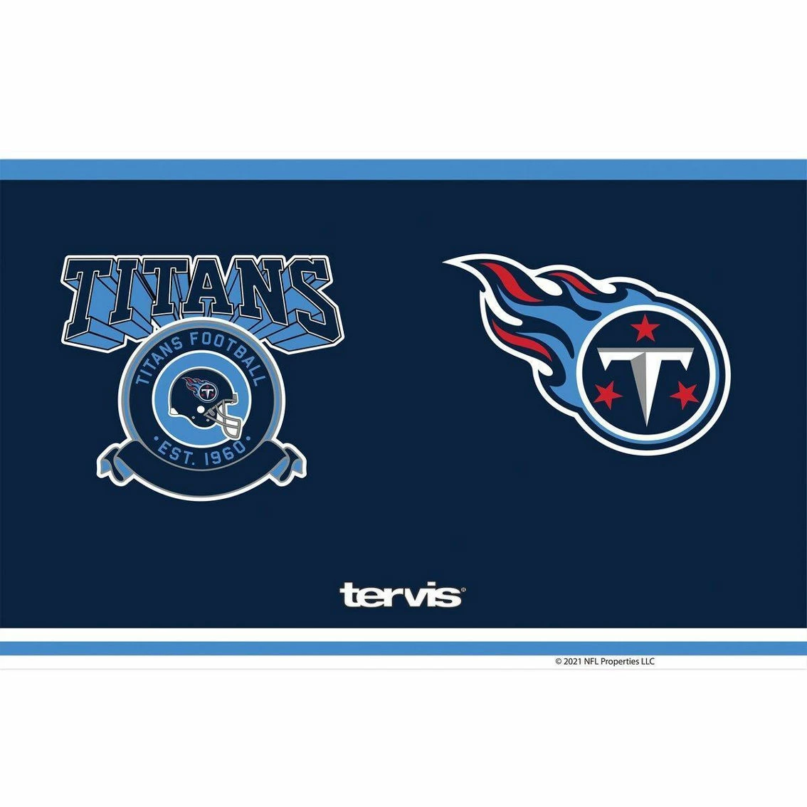 Tervis Tennessee Titans 20oz. Vintage Stainless Steel Tumbler 5 Tervis Tennessee Titans 20oz. Vintage Stainless Steel Tumbler - Image 3