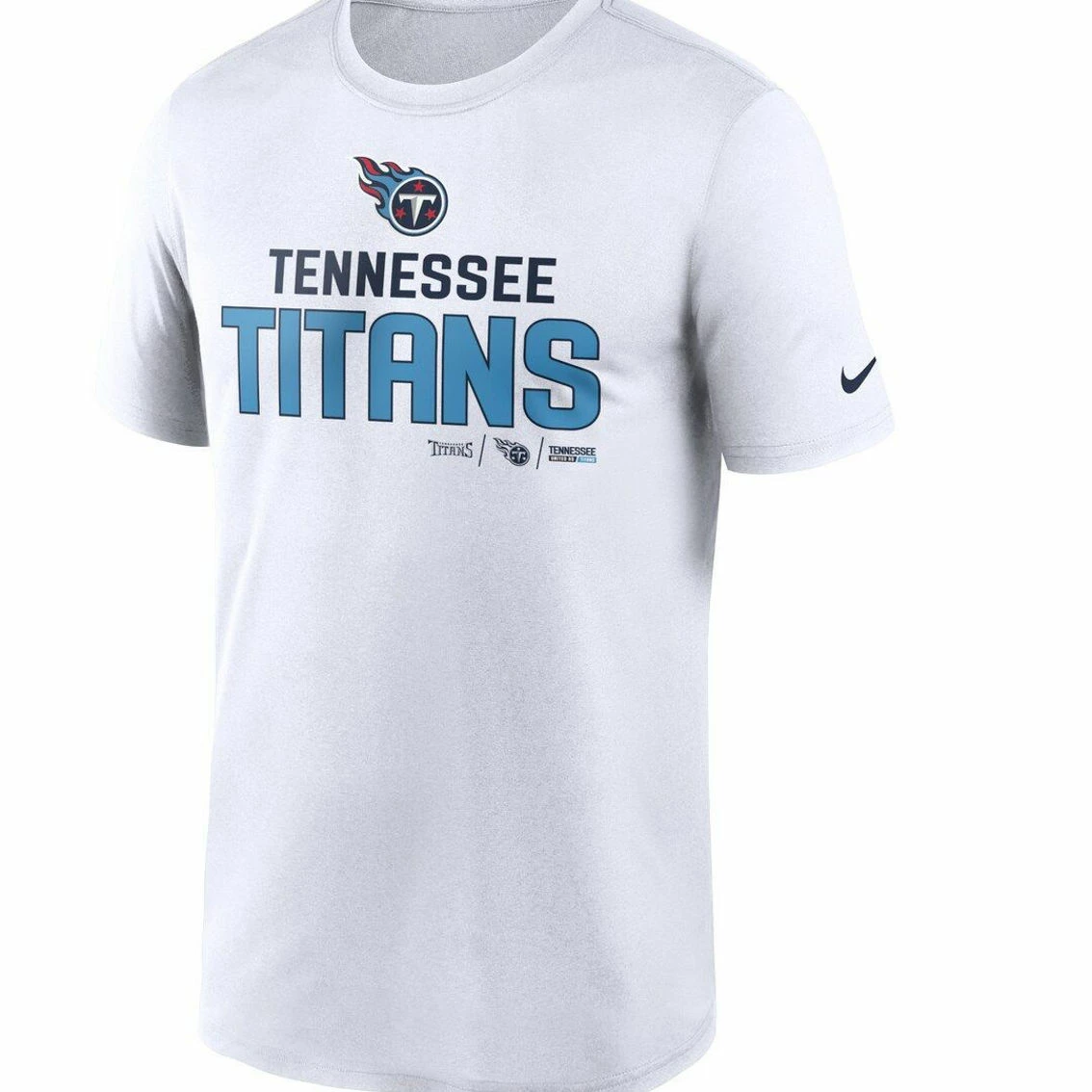 Nike Men's White Tennessee Titans Legend Community Performance T-Shirt 5 Nike Men's White Tennessee Titans Legend Community Performance T-Shirt - Image 3