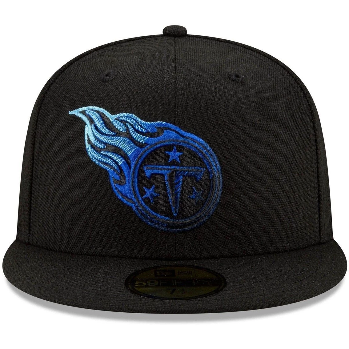 New Era Men's Black Tennessee Titans Logo Color Dim 59FIFTY Fitted Hat 5 New Era Men's Black Tennessee Titans Logo Color Dim 59FIFTY Fitted Hat - Image 3