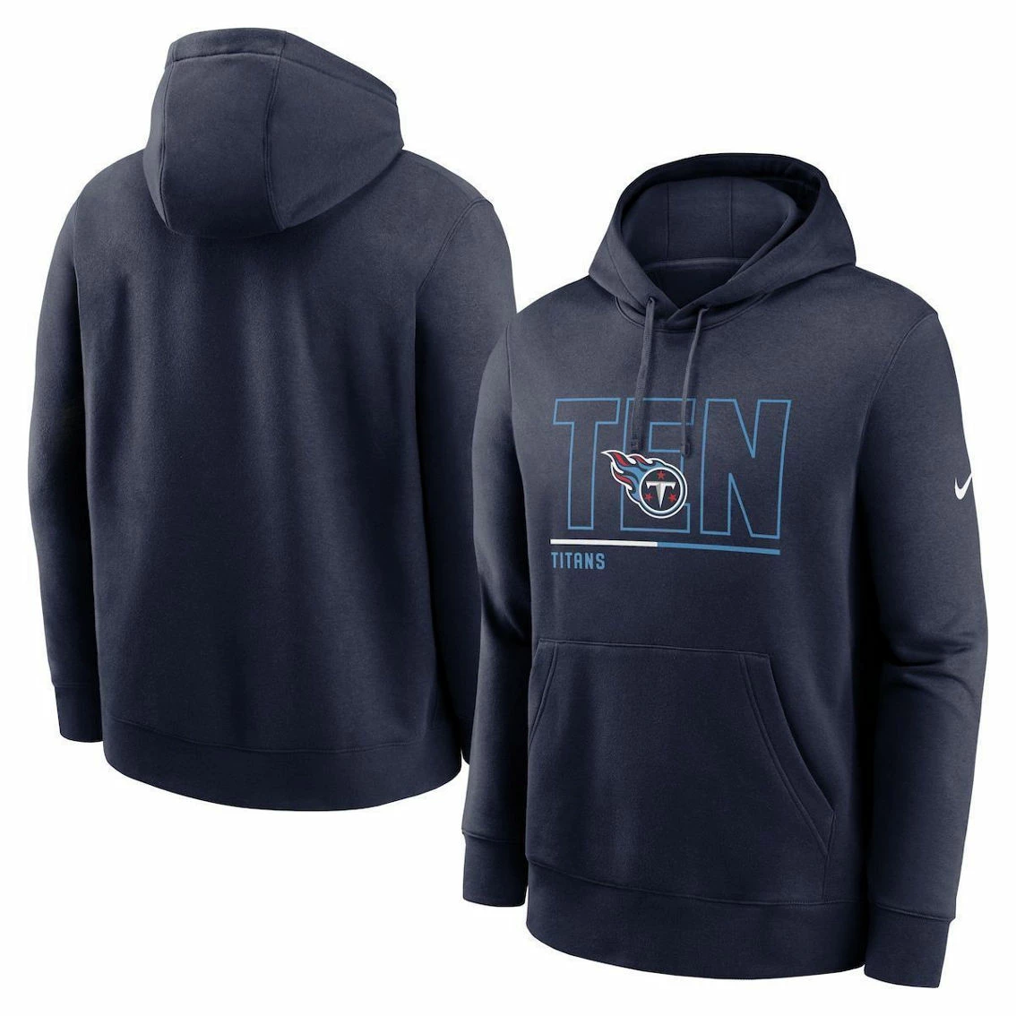 Nike Men's Navy Tennessee Titans City Code Club Fleece Pullover Hoodie 3 Nike Men's Navy Tennessee Titans City Code Club Fleece Pullover Hoodie