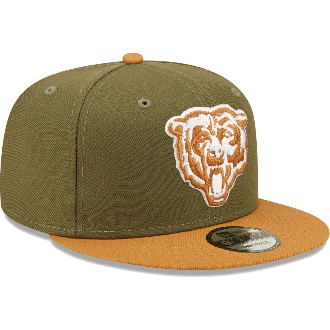 New Era Men's Olive/Brown Chicago Bears Two-Tone Color Pack 9FIFTY Snapback Hat 6 New Era Men's Olive/Brown Chicago Bears Two-Tone Color Pack 9FIFTY Snapback Hat - Image 4