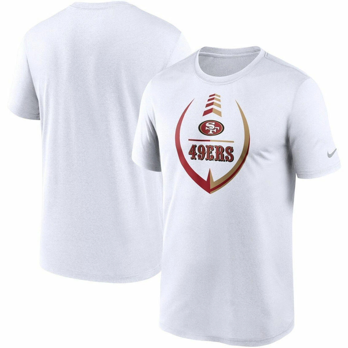 Nike Men's White San Francisco 49ers Icon Legend Performance T-Shirt 3 Nike Men's White San Francisco 49ers Icon Legend Performance T-Shirt