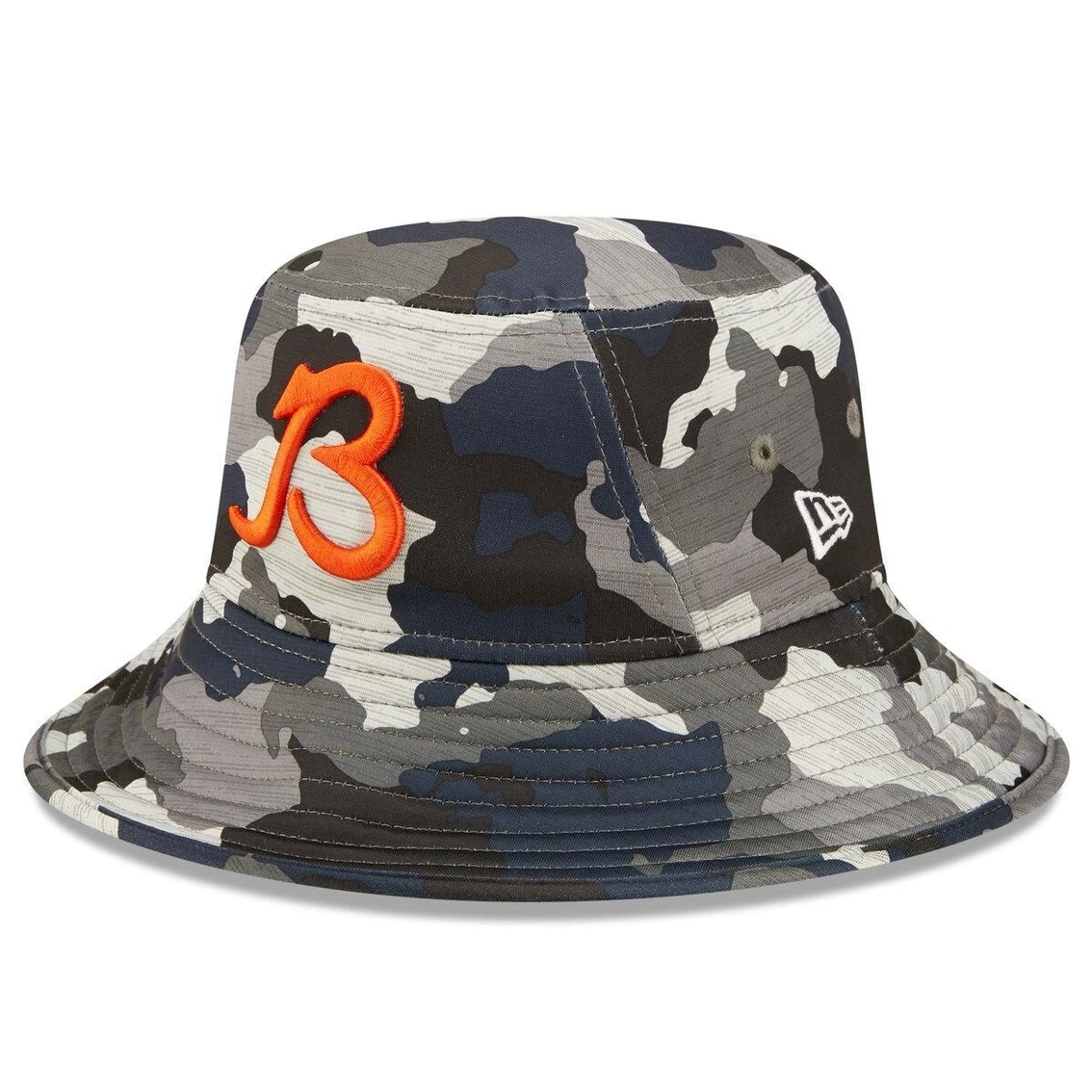 New Era Men's Camo Chicago Bears 2022 NFL Training Camp Official Script Bucket Hat 3 New Era Men's Camo Chicago Bears 2022 NFL Training Camp Official Script Bucket Hat