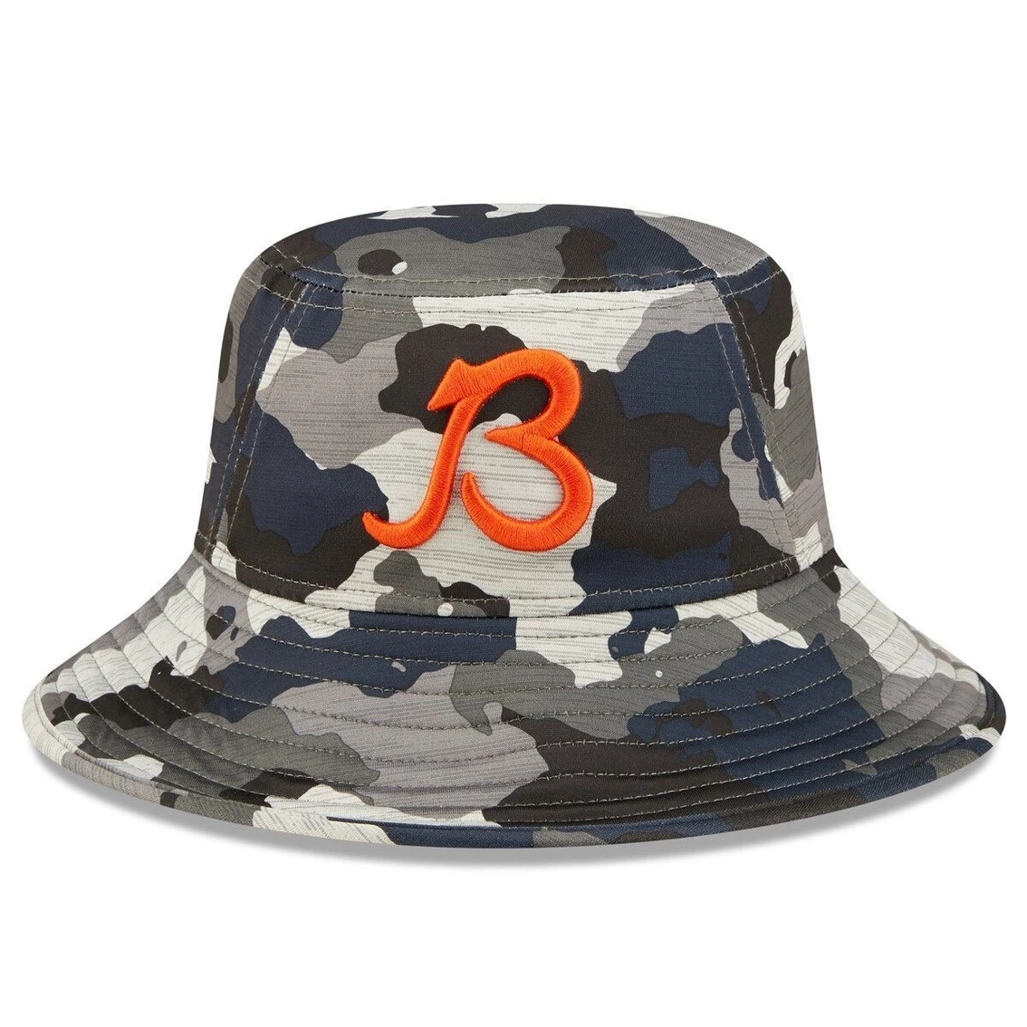 New Era Men's Camo Chicago Bears 2022 NFL Training Camp Official Script Bucket Hat 5 New Era Men's Camo Chicago Bears 2022 NFL Training Camp Official Script Bucket Hat - Image 3